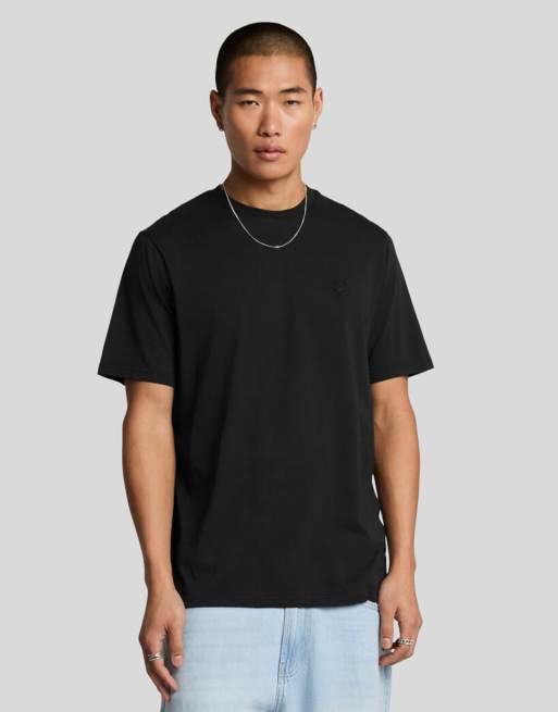 Lyle & Scott Ss t-shirts superfine t-shirt in z865 jet black, 6 of 7