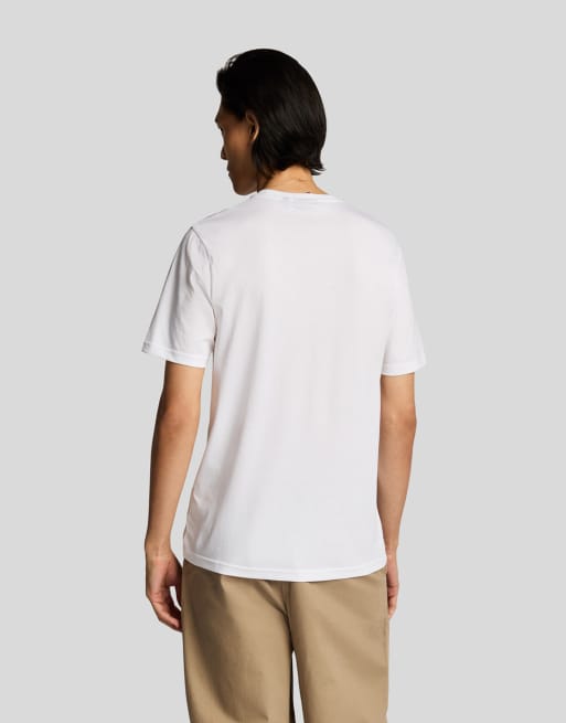 Lyle & Scott SS T-Shirts superfines T-Shirt in 626 Weiß, 3 von 7