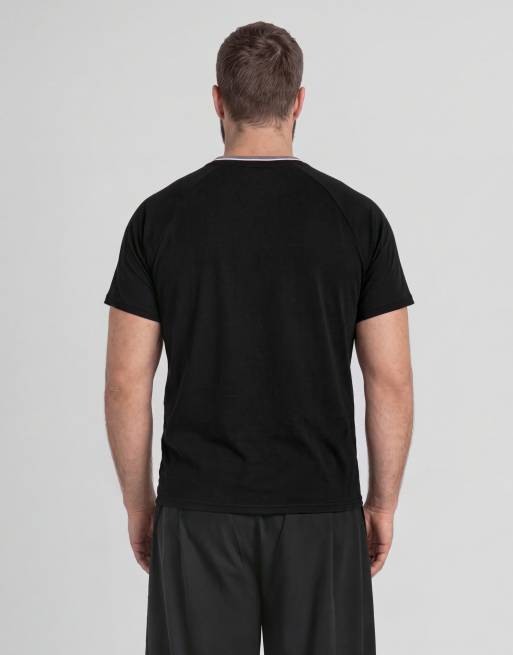 Lyle & Scott Ss t-shirts tipped track t-shirt in z865 jet black, 5 of 7