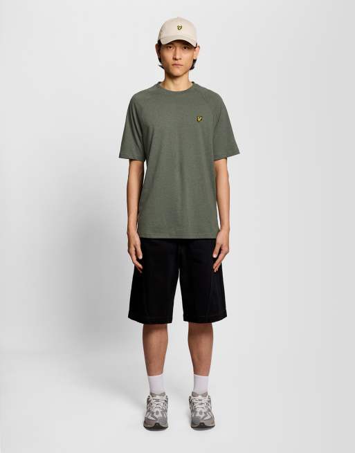 Lyle & Scott Ss t-shirts tri marl raglan t-shirt in y178 khaki tri marl, 2 of 5
