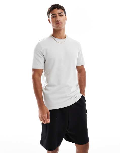 Lyle & Scott Ss t-shirts two tone t-shirt in 626 white - view 1