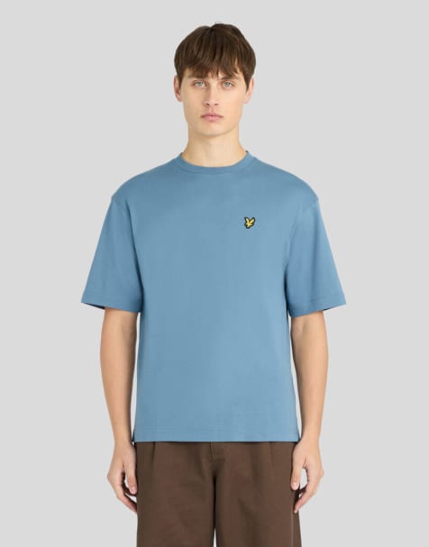 Lyle & Scott Ss t-shirts ultra soft t-shirt in w477 slate blue - view 1