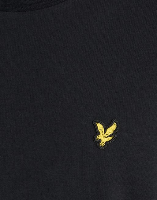 Lyle & Scott Ss T-shirts ultra zachte T-shirt in z865 jet black, 6 van 6