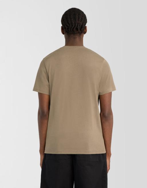 Lyle & Scott Ss t-shirts v neck t-shirt in x569 khaki ash, 4 of 6
