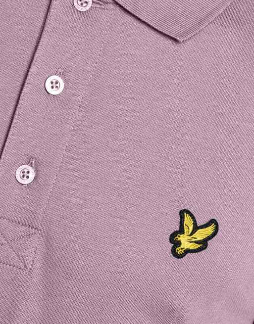 Lyle & Scott SS unifarbenes Polohemd in x574 hellrosa, 4 von 5