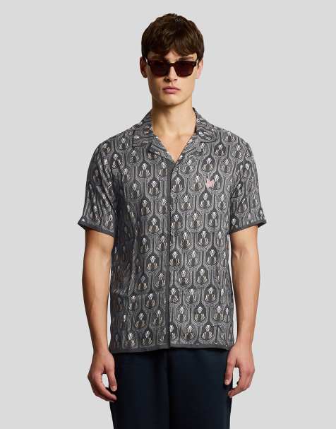 Lyle & Scott Ss woven shirts botanical shirt in y079 iron
