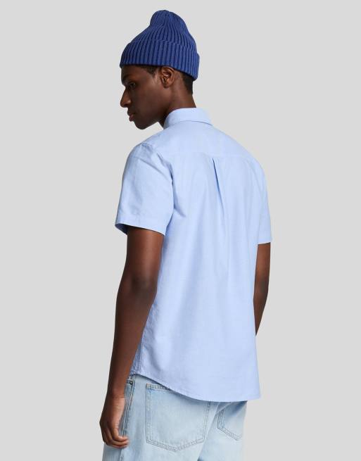 Lyle & Scott Ss woven shirts short sleeve oxford shirt in x41 riviera, 4 of 5