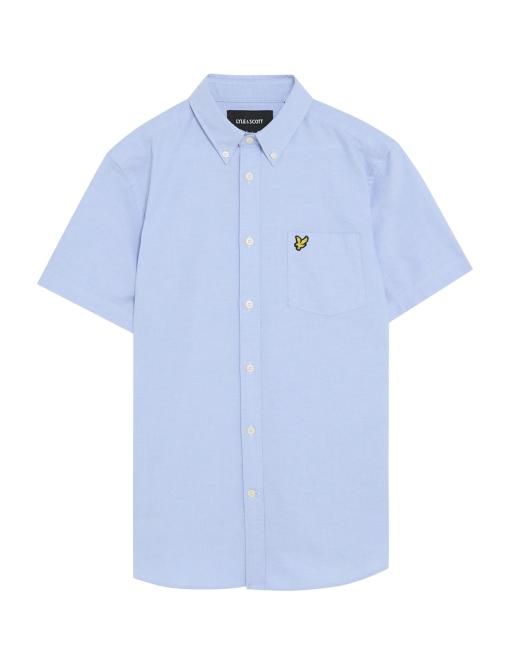 Lyle & Scott Ss woven shirts short sleeve oxford shirt in x41 riviera, 5 of 5