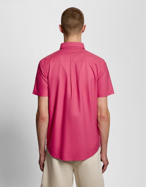 Lyle & Scott Ss woven shirts short sleeve oxford shirt in y138 dahlia, 5 of 5