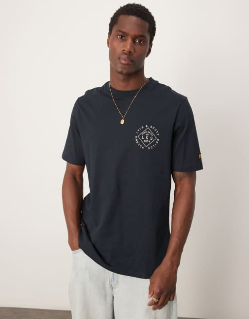 Lyle & Scott stamp t-shirt in navy