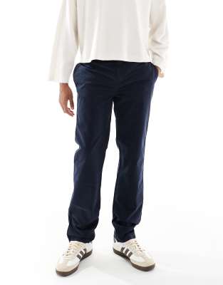 Lyle & Scott straight leg chino in dark navy