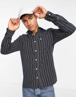 Lyle & Scott striped shirt in navy