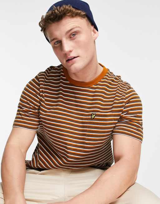 Lyle and scott striped best sale t shirt