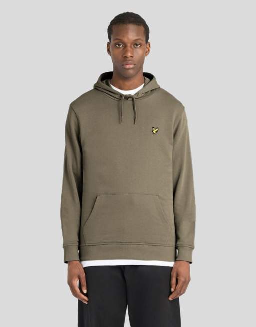 Lyle & Scott sudadera con capucha de capa intermedia tipo jersey en w837 woolwich, 1 de 6