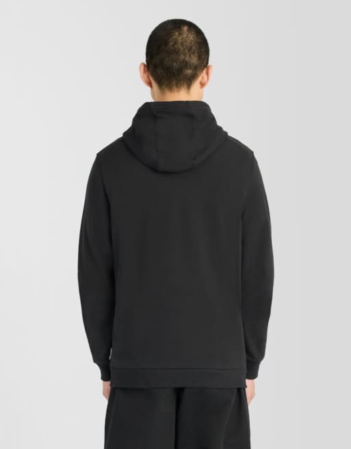 Lyle & Scott sudadera con capucha gráfica Soundscapes de capa intermedia en negro azabache, 4 de 6