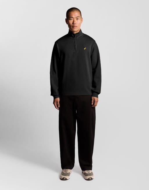 Lyle & Scott sudadera de capa intermedia con media cremallera en saddle, 2 de 6