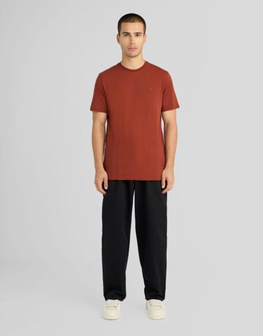 Lyle & Scott – Superfine – Kurzärmliges T-Shirt in der Farbe Saddle Auburn, 2 von 6