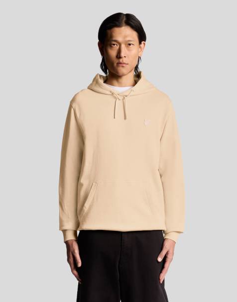 Lyle & Scott superfine pullover hoodie in pink tint - view 1