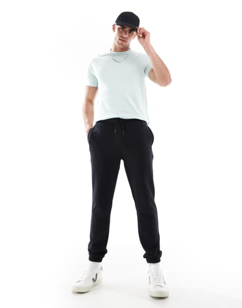Lyle & Scott superfine slim sweatpants in black - view 1
