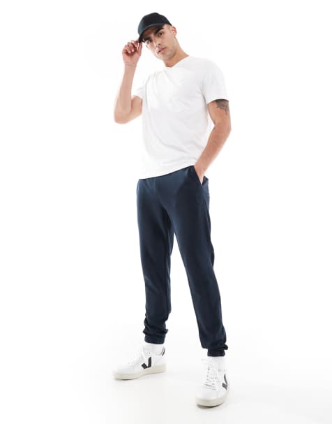 Lyle & Scott superfine slim sweatpants in navy - view 1