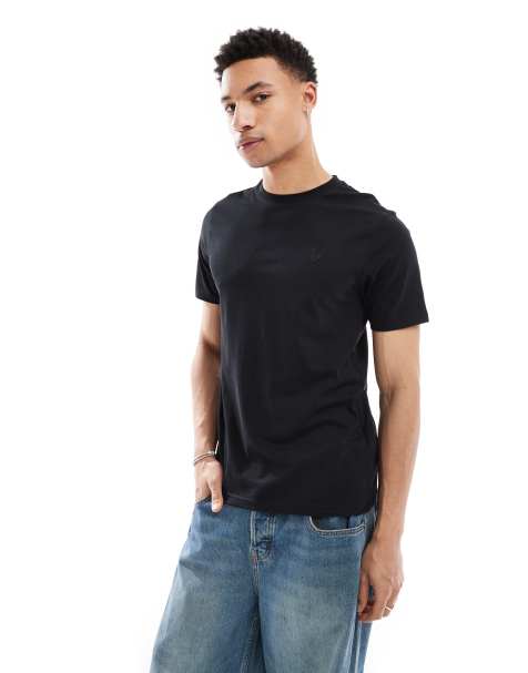 Lyle & Scott superfine t-shirt in jet black