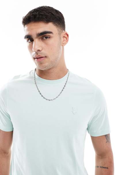 Lyle & Scott superfine t-shirt in pale aqua - view 1
