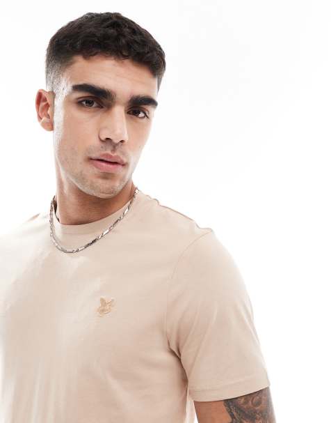 Lyle & Scott superfine t-shirt in stealth brown - view 1