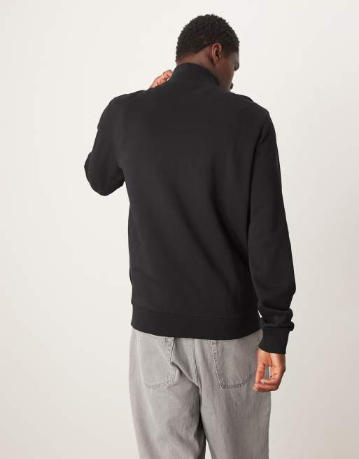 Lyle & Scott – Svart sweatshirt med kvartslång dragkedja  , 2 av 4
