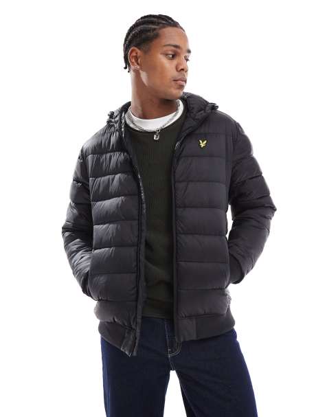 Lyle & Scott – Svart, vadderad pufferjacka - view 1