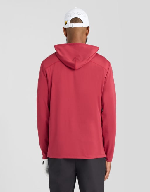Lyle & Scott sweat à capuche de golf mi-couche Core en prune x202, 4 de 6