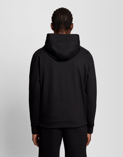 Lyle & Scott sweat à capuche zippé intégral en polaire Mid Layers noir jet z865, 4 de 7