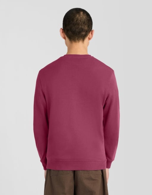 Lyle & Scott sweat-shirt à col rond couche intermédiaire bordeaux, 4 de 6