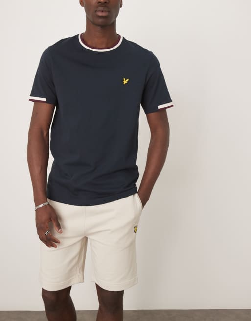 Lyle & Scott - Sweatershort in beige   , 4 van 5