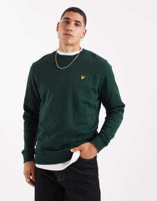 Lyle & Scott Herren Grün Pullover Sweatshirt Mit Rundhalsausschnitt Extra Groß - Bild 6