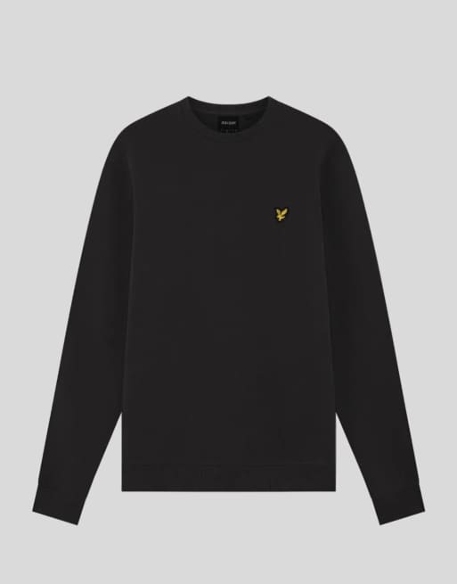 Lyle & Scott sweatshirt met ronde hals als tussenlaag in zadelbruin, 5 van 6