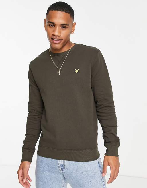 Lyle & Scott – Sweatshirt mit Rundhalsausschnitt in Grün