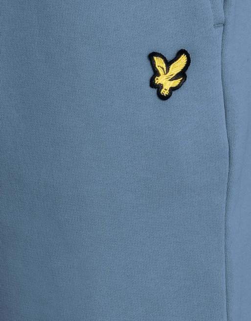 Lyle & Scott sweatshort met halfhoge taille in x861 ocean sky, 7 van 7