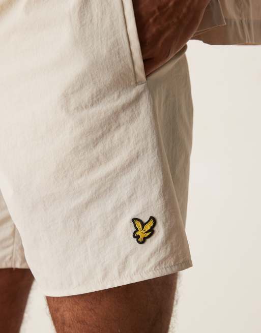 Lyle & Scott swim shorts in beige, 4 of 4