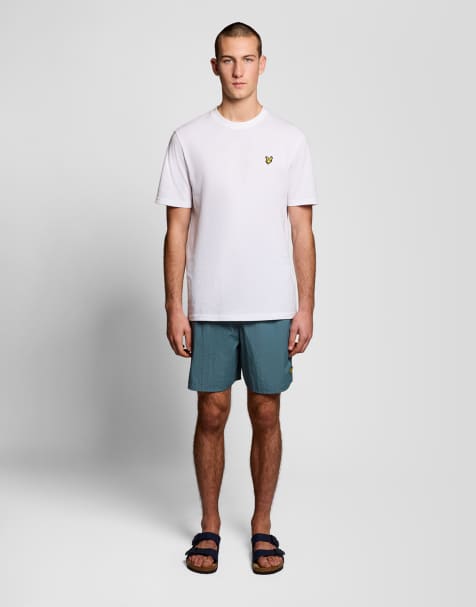 Lyle & Scott Swimwear plain swimshort in y138 dahlia - view 1