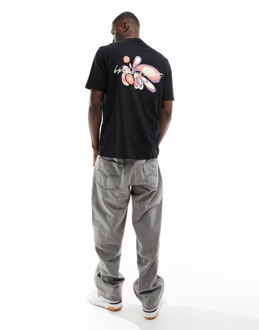 Lyle & Scott - T-shirt à imprimé Jockey au dos - Noir, 4 de 4