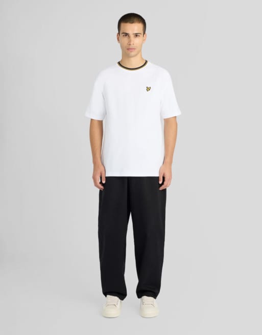 Lyle & Scott T-shirt à manches courtes style sport à liserés blanc, 2 de 6