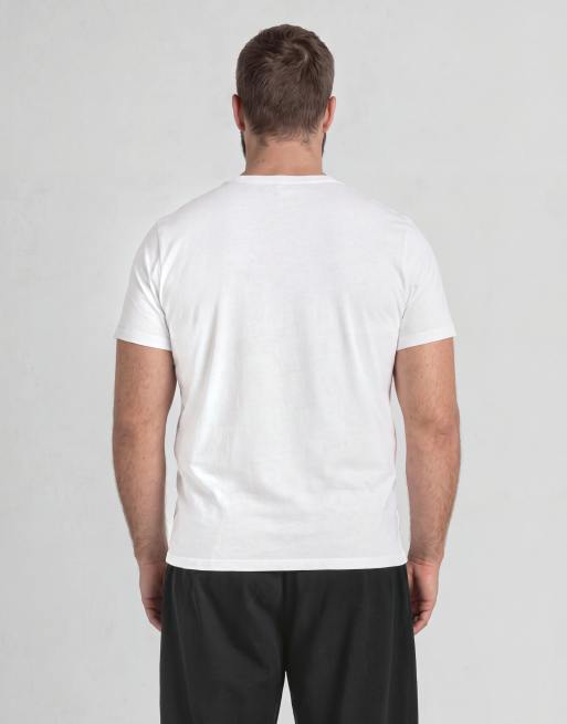 Lyle & Scott T-shirt a maniche corte a quadri con aquila in 626 bianco, 5 di 7
