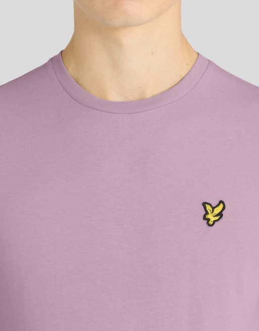 Lyle & Scott t-shirt a maniche corte tinta unita rosa chiaro, 3 di 6