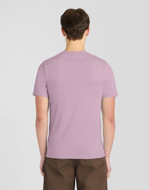 Lyle & Scott t-shirt a maniche corte tinta unita rosa chiaro, 4 di 6