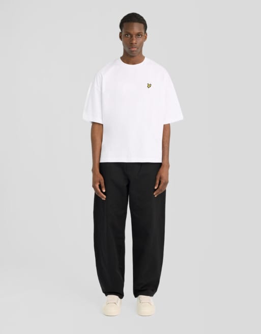 Lyle & Scott T-shirt a maniche corte vestibilità boxy bianca, 2 di 6