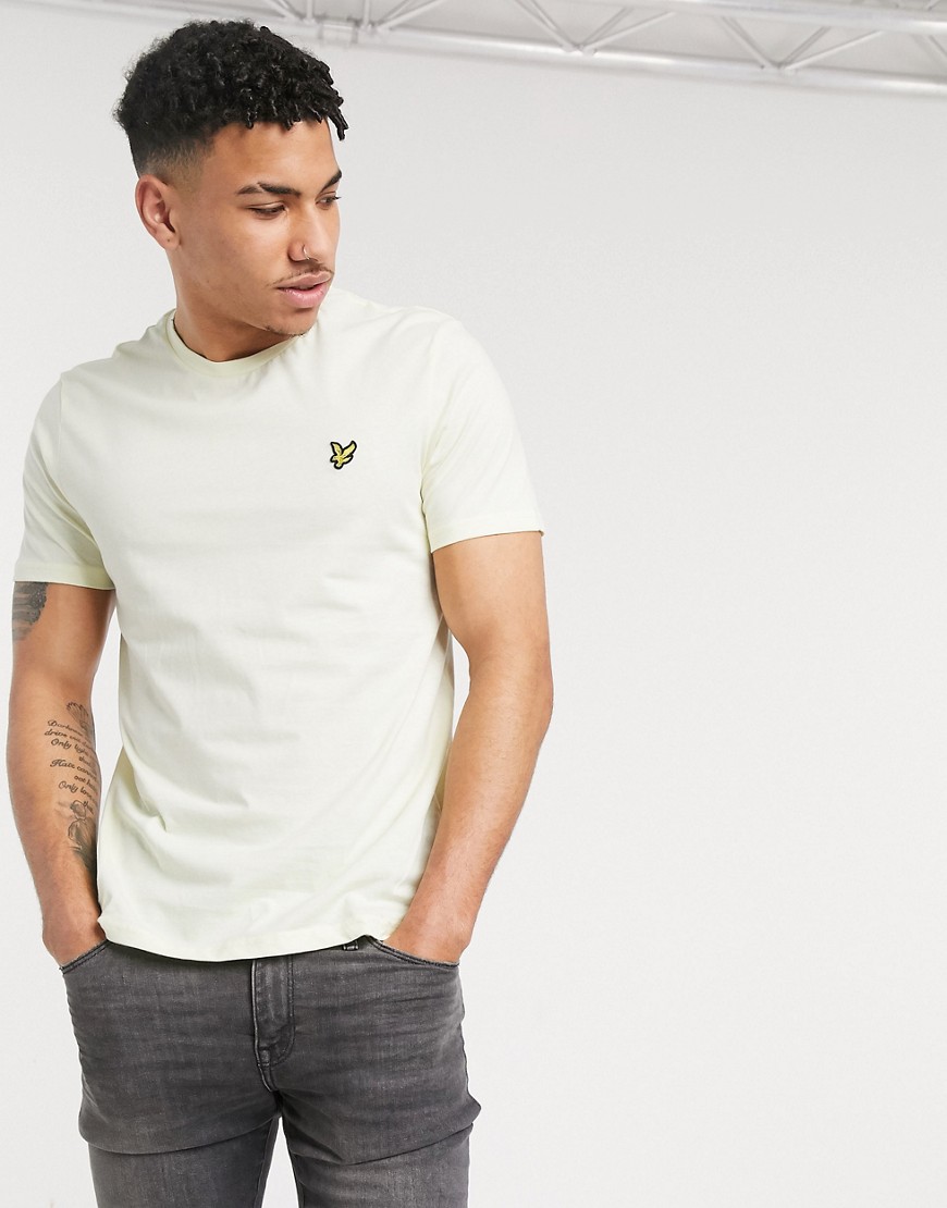 Lyle & Scott - T-shirt con logo giallo chiaro