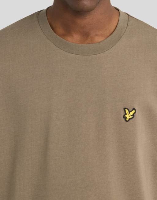 Lyle & Scott T-shirt coupe boxy en kaki cendré, 3 de 6
