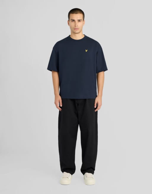 Lyle & Scott - T-shirt coupe carrée à manches courtes - Bleu marine foncé z271, 2 de 6