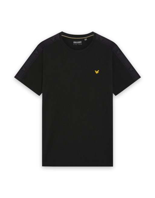 Lyle & Scott t-shirt de padel à bandes noir jais, 5 de 6