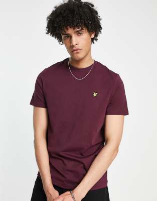 Lyle & Scott t-shirt in burgundy-Red